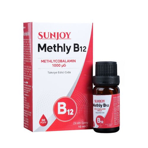 Sunjoy Methyl B12 Dilaltı Sprey Takviye Edici Gıda 10 ml