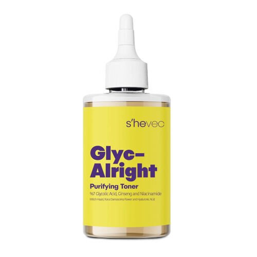 She Vec Glyc-Alright -7 Glycolic Acid + Ginseng + Niacinamide 200 ml