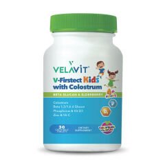Velavit V-Firstect Kids with Colostrum Takviye Edici Gıda 30 Kapsül