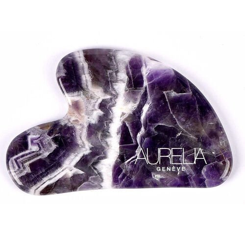 Aurelia Geneve Kalp Şekilli Gua Sha Taşı -Ametist