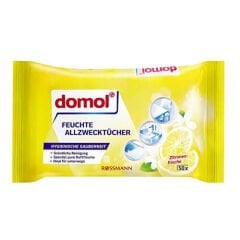 Domol Yüzey Temizleme Mendili Limon Kokulu 50 Adet