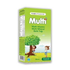 Tabvitamins Multi Multivitamin Mineral Balık Yağı 200 ml