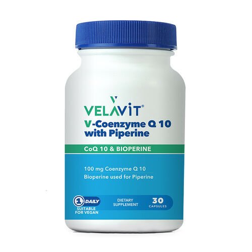 Velavit V-Coenzyme Q10 With Piperine 30 Kapsül