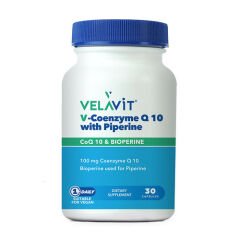 Velavit V-Coenzyme Q10 With Piperine 30 Kapsül