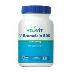 Velavit V-Bromelain 500 Takviye Edici Gıda 30 Tablet