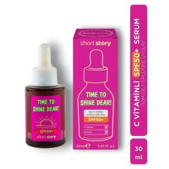 Short Story TIME TO SHINE DEAR! SPF50+ C Vitaminli Güneş Serumu 30 ml