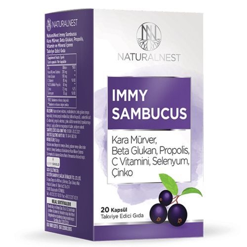 Naturalnest Immy Sambucus Takviye Edici Gıda 20 Kapsül