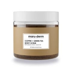 Maruderm Kahve+Yeşil Çay Özlü Vücut Peelingi 250 ml Maruderm Kahve + Yeşil Çay Özlü Vücut Peelingi | Bha + Jojoba Yağı 250 Ml