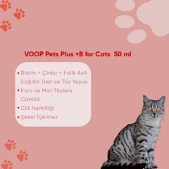 Voop Pet Kediler İçin Tüy Sağlığı Damlası 50 ml