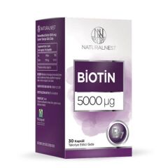 Naturalnest Biotin 5000 ug Takviye Edici Gıda 30 Kapsül