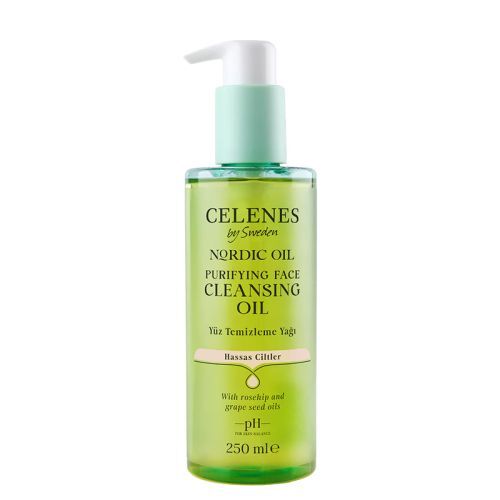 Celenes By Sweden Nordic Oil  Hassas Ciltler İçin Arındırıcı Yüz Temizleme Yağı 250 ml