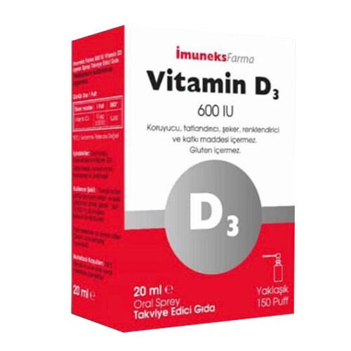 Imuneks Vitamin D3 600 IU 20 ml