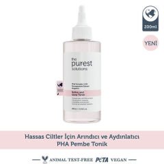 The Purest Solutions Hassas Ciltler İçin Arındırıcı ve Aydınlatıcı PHA Pembe Tonik 200 ml