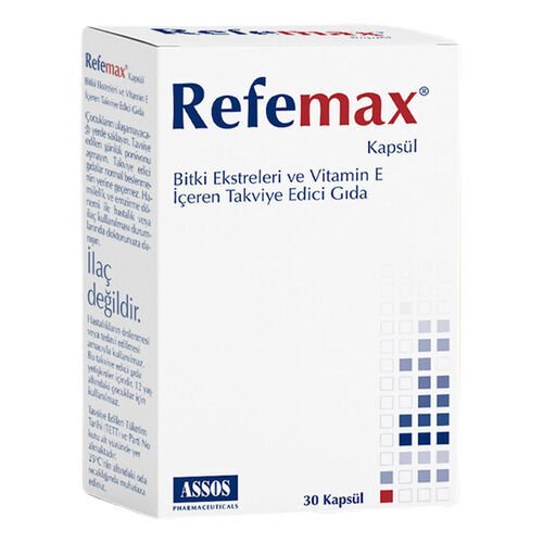 Refemax Bitki Ekstreleri İçeren Takviye Edici Gıda 30 Kapsül