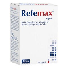 Refemax Bitki Ekstreleri İçeren Takviye Edici Gıda 30 Kapsül