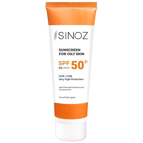 Sinoz Yağlı Ciltlere Özel Aydınlatıcı Güneş Kremi SPF50 50 ml
