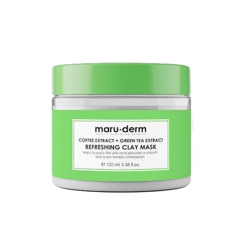 Maruderm Kahve ve Yeşil Çay Özü Tazeleyici Kil Maskesi 100 ml Maruderm Coffee Extract + Green Tea Extract Refreshing Clay Mask 100 Ml