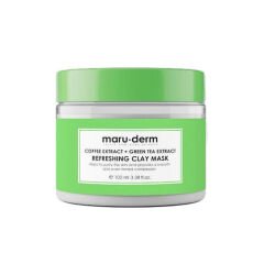 Maruderm Kahve ve Yeşil Çay Özü Tazeleyici Kil Maskesi 100 ml Maruderm Coffee Extract + Green Tea Extract Refreshing Clay Mask 100 Ml