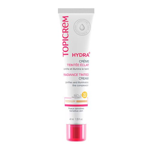 Topicrem Hydra+ Tinted Radiance Cream SPF 50+ 40 ml - Medium