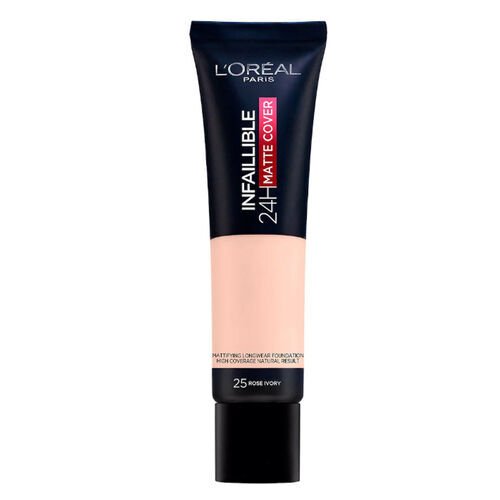 Loreal Paris Infaillible 24H Matte Cover Yüksek Kapatıcı Fondöten 25 Rose Ivory 30 ml