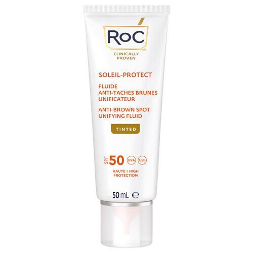 ROC Leke Karşıtı ve Ton Eşitleyici Yüz Güneş Kremi SPF50+ 50 ml