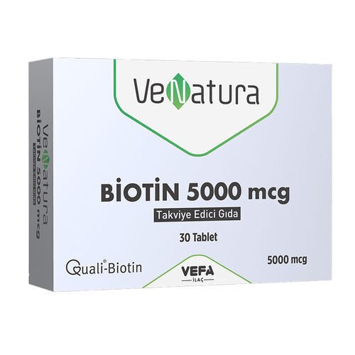 VeNatura Biotin 5000 mcg Takviye Edici Gıda 30 Tablet