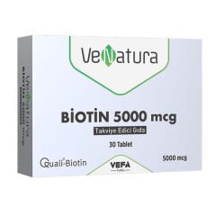 VeNatura Biotin 5000 mcg Takviye Edici Gıda 30 Tablet