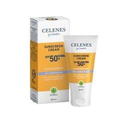 Celenes By Sweden Herbal Kuru ve Hassas Ciltler İçin Güneş Kremi SPF50+ 50 ml