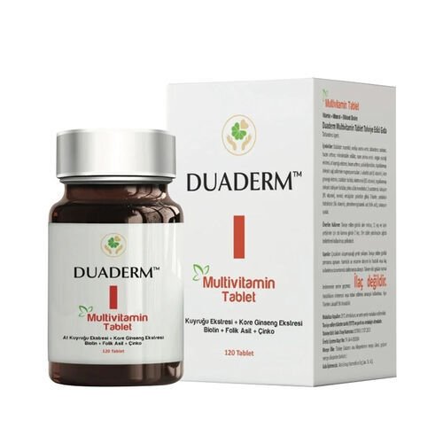 Duaderm Multivitamin Takviye Edici Gıda 120 Tablet