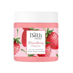The Bath Factory Vücut Peelingi - Çilek Aromalı 300 gr