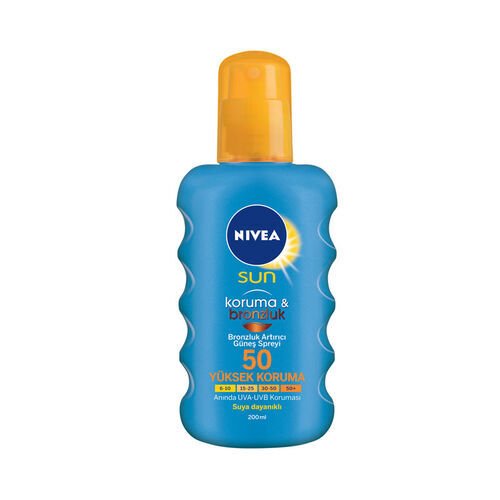 Nivea Sun Koruma ve Bronzluk Arttırıcı Spf 50 Güneş Spreyi 200 ml