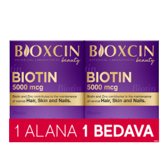 Bioxcin Biotin 5000 mcg Takviye Edici Gıda 30 Tablet - 1 ALANA 1 BEDAVA