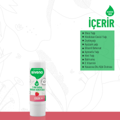 Siveno %100 Doğal Dudak Koruyucu Çilekli 6 gr