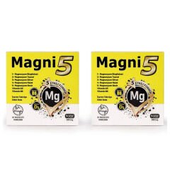 Magni5 Magnezyum Vitamin D3 B6 İçeren Takviye Edici Gıda 2 x 90 Kapsül