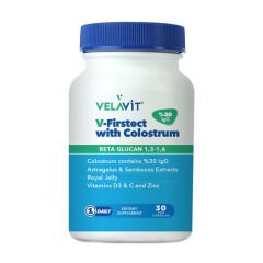 Velavit V-Firstect with Colostrum Takviye Edici Gıda 30 Kapsül