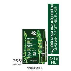 Yves Rocher Anti Chute Niasinamid ve Vitamin B6 İçeren Saç Dökülmesine Karşı Kür 4x15 ml