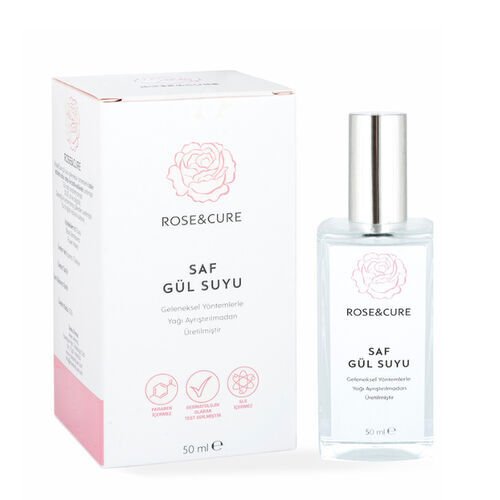RoseAndCure Saf Gül Suyu 50 ml
