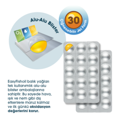 Easy Fish Oil Plus Tutti Frutti Aromalı Balık Yağı 30 Çiğnenebilir Jel