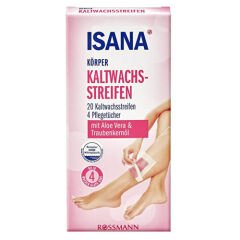 Isana 20 Adet Vücut İçin Soğuk Ağda Bantları + 4 Adet Temizleme Mendili