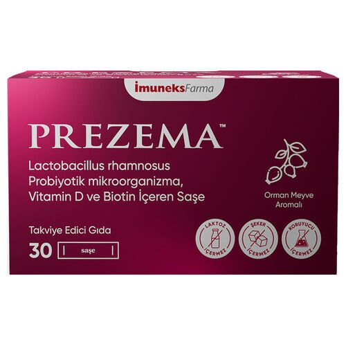 İmuneks Farma Prezema Takviye Edici Gıda 30 Şase