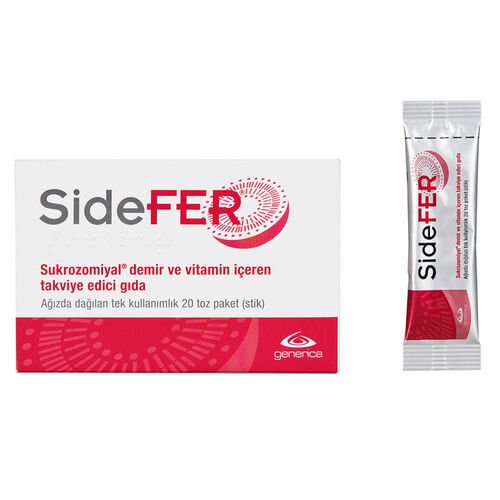 Sidefer Sukrozomiyal Demir ve Vitamin İçeren Takviye Edici Gıda