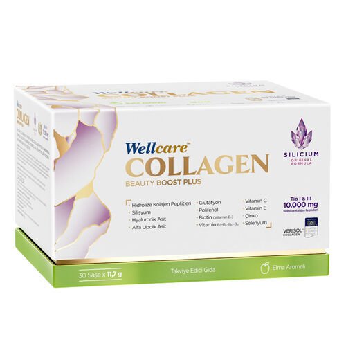 Wellcare Collagen Beauty Boost Plus 10.000 mg 30 Saşe Elma Aromalı