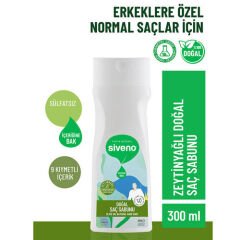 Siveno Zeytinyağlı Doğal Saç Sabunu Erkekler için 300 ml