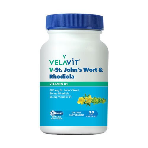 Velavit V-St.Johns Wort Rhodiola Takviye Edici Gıda 30 Kapsül