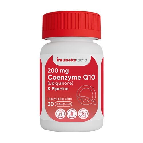 İmuneks Farma 200 mg Koenzim Q10  Takviye Edici Gıda 30 Kapsül