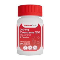 İmuneks Farma 200 mg Koenzim Q10  Takviye Edici Gıda 30 Kapsül