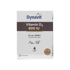 Eczacıbaşı Dynavit Vitamin D3 600 IU Takviye Edici Gıda Sprey 20 ml