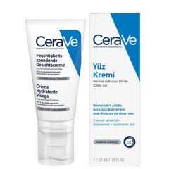 CeraVe Nemlendirici Yüz Kremi-Kuru Ciltler İçin Seramid Ve Hyalüronik Asit İçerikli 52 ml