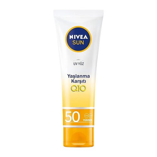 Nivea Sun Yaşlanma ve Leke Karşıtı Q10 Spf 50 Yüz Güneş Kremi 50 Ml