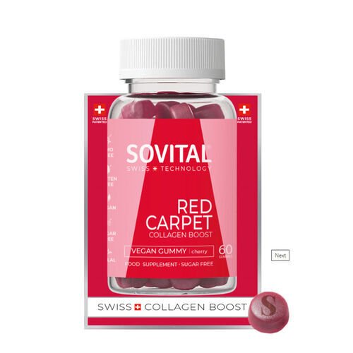 Sovital Red Carpet Vegan Kolajen 60 Yumuşak Kapsül
